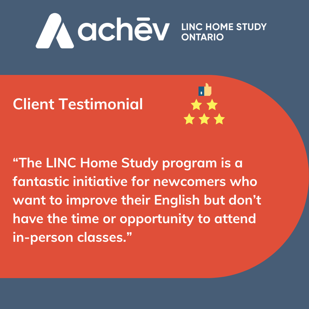 LINCHomeStudy's tweet photo. We are so happy to share a testimonial submitted by one of our LINC Home Study clients.
#LINC_Home_Study_Ontario
#LINC_Program
#Client_Testimonial https://t.co/8XYhfk22rz