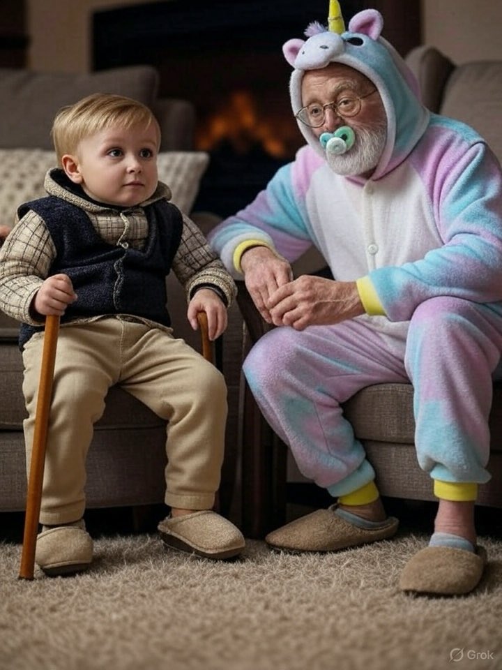 wundertussi's tweet photo. lasst uns über die age-identity sprechen.
alter ist mehr als die zeitspanne von dem zeitpunkt der geburt bis heute. es gibt menschen, die fühlen sich wie 5, andere wie 20, manche wie 100jährige und bei anderen wechselt der zustand fluide. diese menschen nennt man trans-ager. diejenigen, die sich mit ihrem zugewiesenen alter identifizieren, nennt man cis-ager.
die soziokulturellen korsetts, die eine gesellschaft auf menschen ausübt, sind schädlich. kindheit, sogenanntes erwachsen-sein oder auch das senioren-dasein sind diskrimierende label, die die vielfalt des alterns nicht abbilden. das sind bereits längst wissenschaftlich anerkannte fakten und wer diese leugnet, betreibt biologistischen und chronistischen reduktionismus.
der eintrag des alters im personenstand ist diskrimierend, denn er bildet die identität der trans-ager nicht ab. menschen müssen ihren alterseintrag einmal jährlich wechseln können. das ist durch einfache bürokratische akte sicherzustellen. eltern, die eine alters-identität bei ihren kindern bemerken, wie zb altkluges verhalten, können den altereintrag ihren kindes ändern lassen.
es braucht mehr aufklärung bereits in kindergärten und schulen, sodass trans-ager sich ermutigt fühlen, ihr authentisches selbst zu leben. sollten eltern der age-transition ihrer kinder nicht zustimmen, kann das jugendgericht deren zustimmung ersetzen.
die begrenzungen beim zugang zu zb kindergärten, der erlaubnis ein fahrzeug zu führen oder der renteneintritt bleibt trans-agern verwehrt. privilegierte cis-ager müssen sich für die gleichstellung der weltweit marginalisierte gruppe der trans-ager einsetzen, sonst demonstrieren sie ihr cis-privilege und agieren transphob. das ist unter strafe zu stellen.
trans-ager gab es schon immer und in allen kulturen. das ist historisch belegt und zeigt sich auch in künstlerischen werken wie ‚das bildnis des dorian grey’ oder ‚das leben des benjamin button’. wer das leugnet spricht trans-agern die existenz ab und begeht einen genozid.
krankenkassen müssen die kosten für besuche von sonnenbanken, die die haut künstlich altern lassen, anti-aging cremes, botox ua übernehmen. auch altersspezifische kleidung ist von krankenkassen zu bezuschussen. eine gruppe von experten hat eine neue leitlinie entwickelt, in der die bedarfe von trans-agern eingeflossen sind. die behandlung von trans-agern ist lebensrettend.
niemand kann das leid der menschen, die in ihrem alter gefangen sind nachvollziehen. deshalb ist das ein thema, das nicht diskutiert werden darf.
trans-aging ist ein menschenrecht! ✊