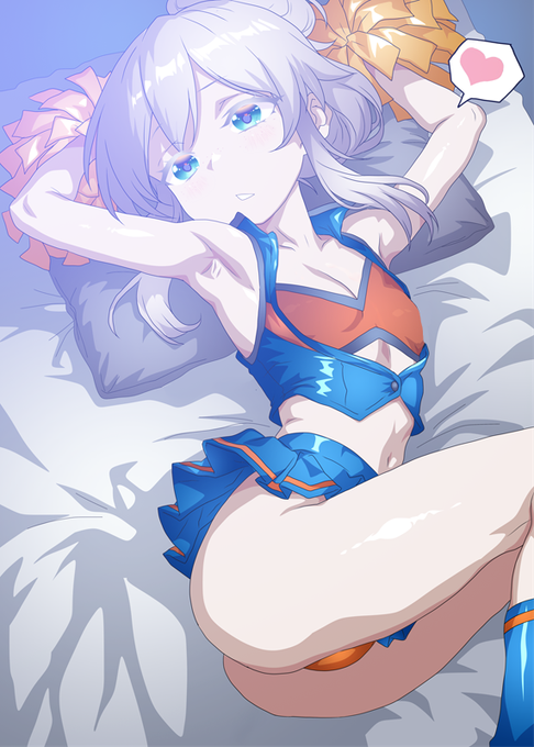 ドゥーちゃんとプルツーΣφ三φ(:3」∠)_ #今月描いた絵を晒そう