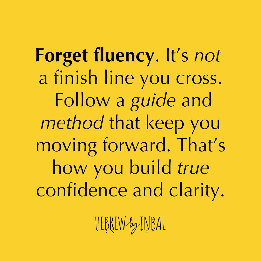 hebrewbyinbal's tweet image. What matters is having a guide and method that give you clarity and confidence from day one—so you keep moving forward.
Forget chasing fluency. Build confidence that lasts.
💙🇮🇱
#HebrewLanguage #Fluency #LanguageGoals #Hebrew