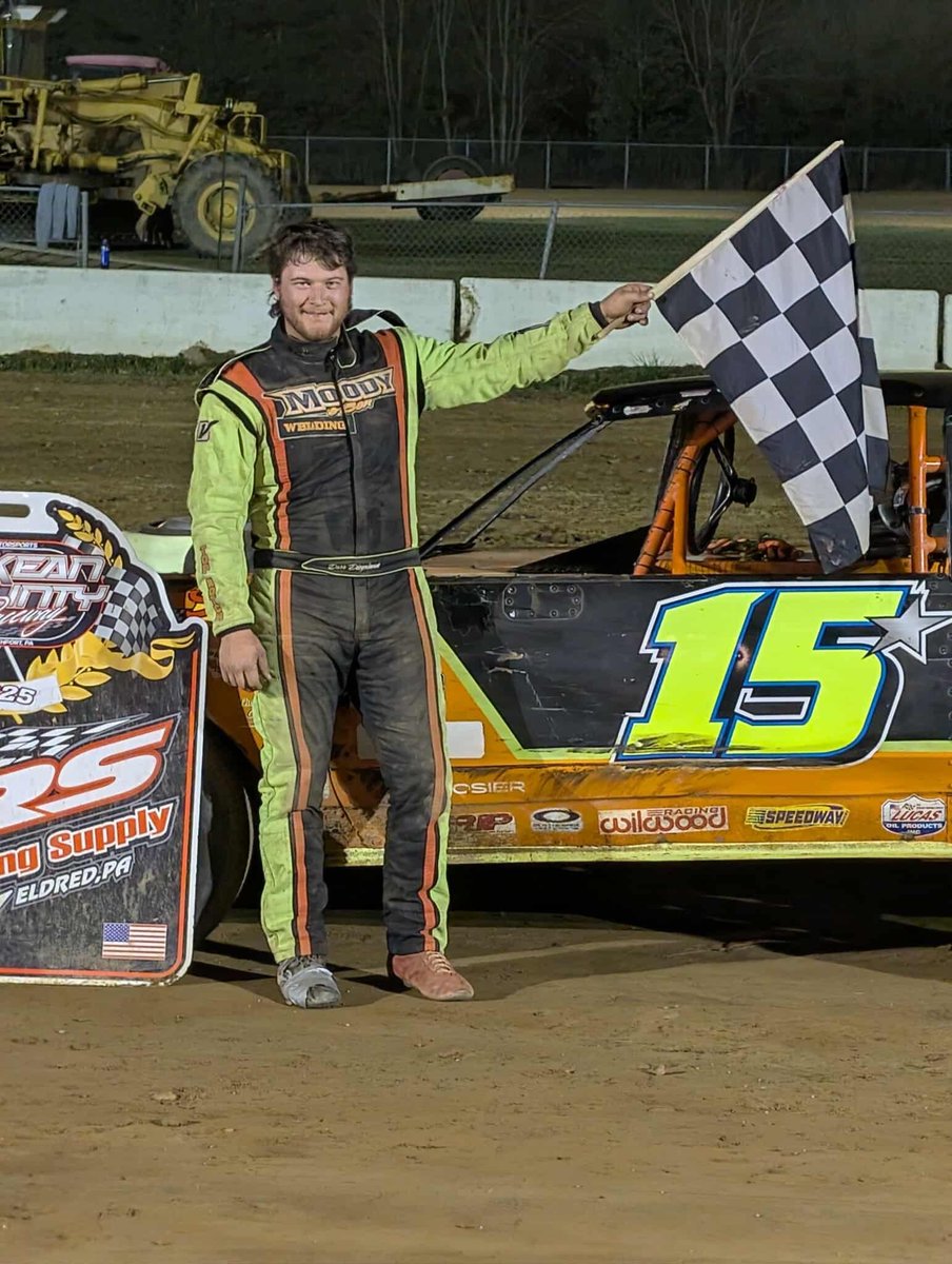 Congrats to Darr Diegelman on sweeping the 2-day weekend for $1,600 <a href="/McKeanCoRaceway/">McKean County Raceway</a> for the Pure Stock division doing it in his RUSH Stock Car!