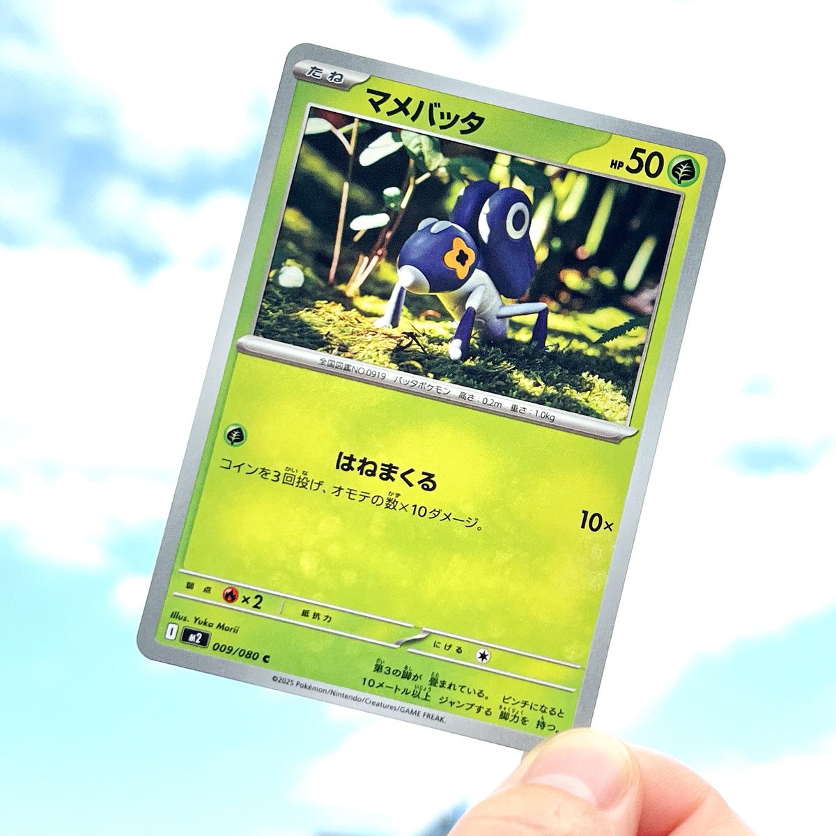 yukayuka's tweet photo. My new Pokémon cards "Nymble" has gone out!! ✨ He uses his folded third leg to jump 10 meters! Did you also catch a lot of them in the game? 
🖐️This model is handmade by clay!

#pokemoncards #clayart #ユカポケ #Nymble #インフェルノX https://t.co/KqBvbECqdM