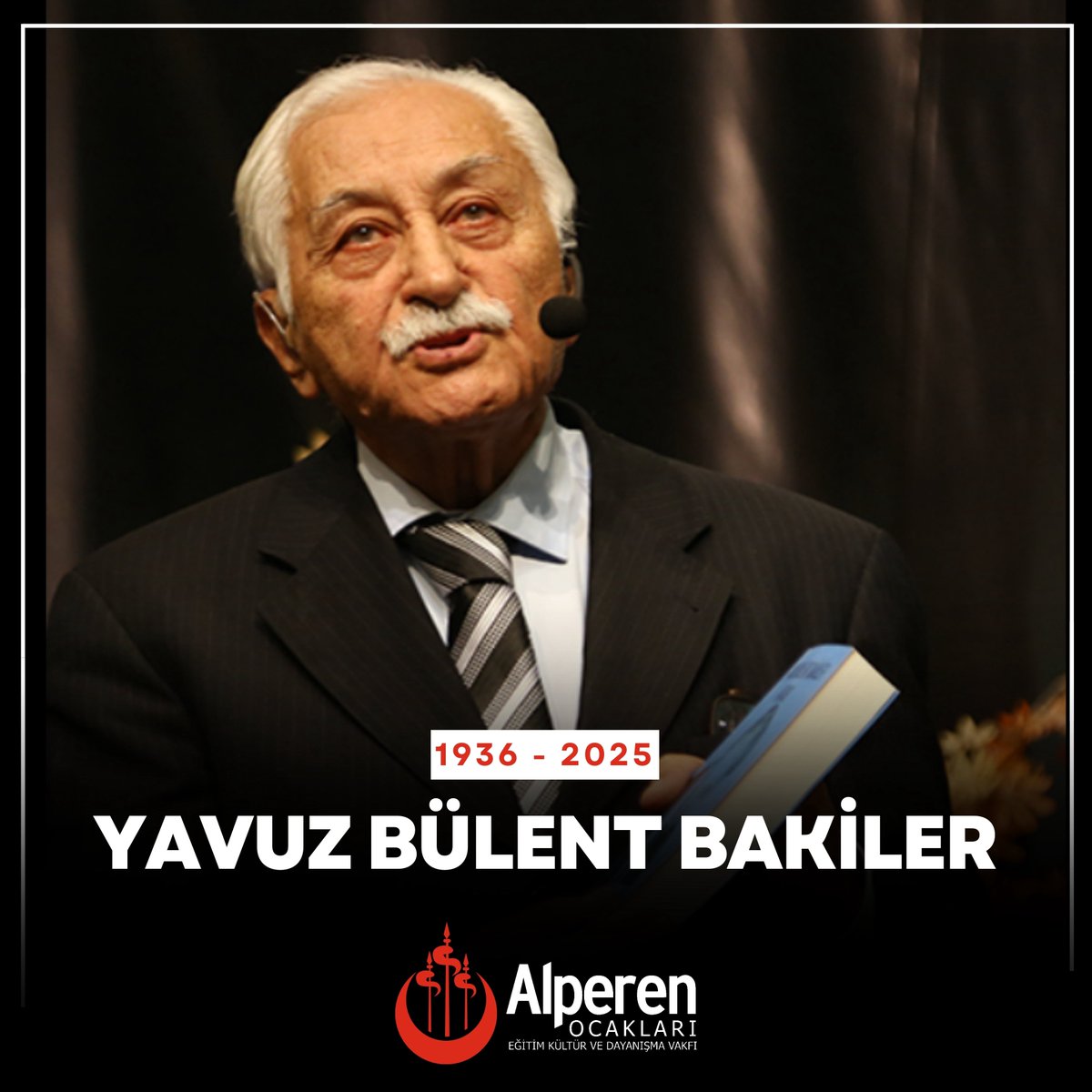 Türk edebiyatının güçlü kalemi, milli ve manevi değerlerimizin yılmaz savunucusu, gönül insanı Yavuz Bülent Bâkiler’in vefatını derin bir üzüntüyle öğrenmiş bulunuyorum.

Milletimizin ruh kökünü şiirleriyle diri tutan, Türk-İslam davasına ömrünü adayan bu büyük münevveri rahmet,