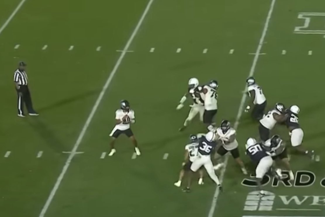 Today’s lesson is holding. This is NOT holding! How do we know that? The official is right there looking at it and did not call it. Therefore NOT holding!