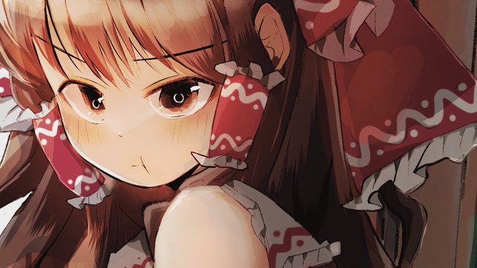 霊夢さんを描きました、メッチョカワイイ! 