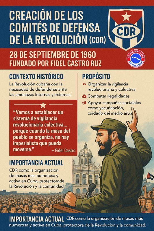 Victor01341477's tweet photo. @DiazCanelB @GHNordelo5 @cubadebatecu #65CDR años defendiendo la Revolución desde el barrio, en estos tiempos difíciles, sus acciones son más necesarias que nunca
Hasta la Victoria Siempre
#Cuba 🇨🇺 🇨🇺 https://t.co/Ug0IW4qvxn