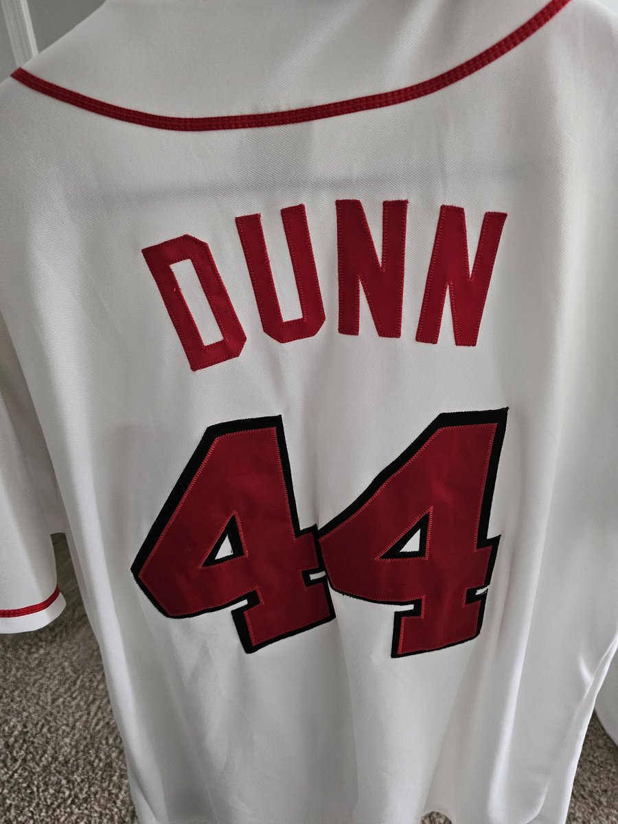 Serious business today...gotta bring out the ole #44 ...Cruz name ...marker and tape applied later. <a href="/Reds/">Cincinnati Reds</a>