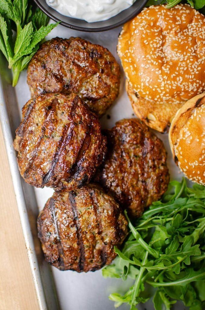 Living_Lou's tweet image. Mint lamb burgers!
Enjoy the rich flavor of minced lamb with the freshness of added mint. Topped with a creamy tzatziki sauce, these burgers are perfect for a summer barbecue.
RECIPE: buff.ly/3WxtuYb
#cooking #deliciousfood