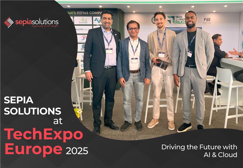 SepiaSolutions's tweet image. Sepia Solutions at TechEx Europe 2025 
Proud to represent Pakistan at AI &amp;amp; BigData Expo in Amsterdam!

Thanks to @PSEB &amp;amp; Pakistan Embassy for the support.
Grateful for the chance to showcase our AI &amp;amp; data-driven solutions on a global stage!
#SepiaSolutions #TechExEurope2025