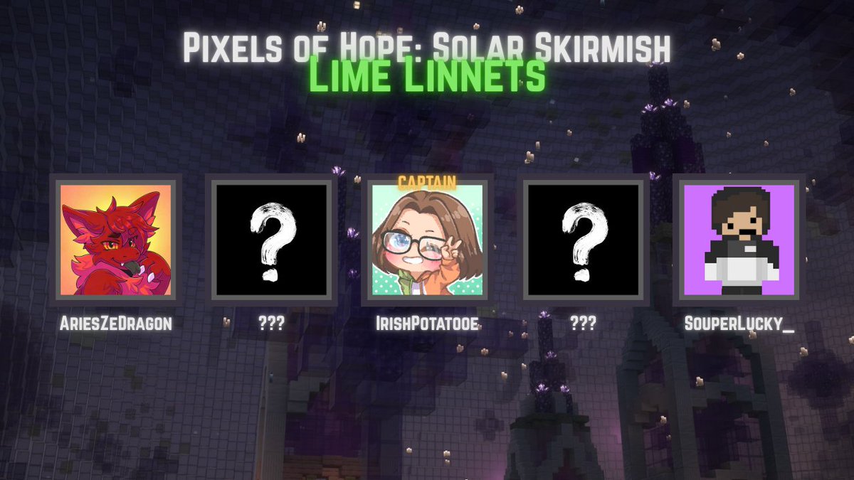 TinyRiotx_'s tweet image. We&apos;re pushing the linnets here!

Announcing Lime Linnets!

@AriesZeDragon, @IrishPotatooe and @souperlucky 

Watch them perform for Charity - October 6th at 8pm BST