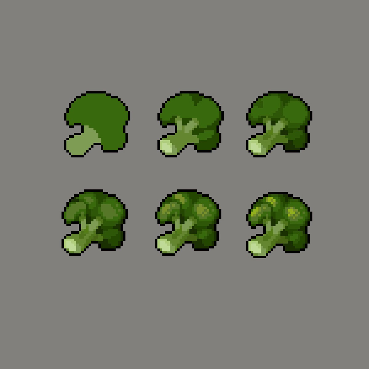 fiopixelart's tweet image. Broccoli🥦
Showing how I draw a broccoli in 6 steps~ Felt like I was drawing a mini tree🌳
#pixel #pixelart #ドット絵 #像素畫 #像素