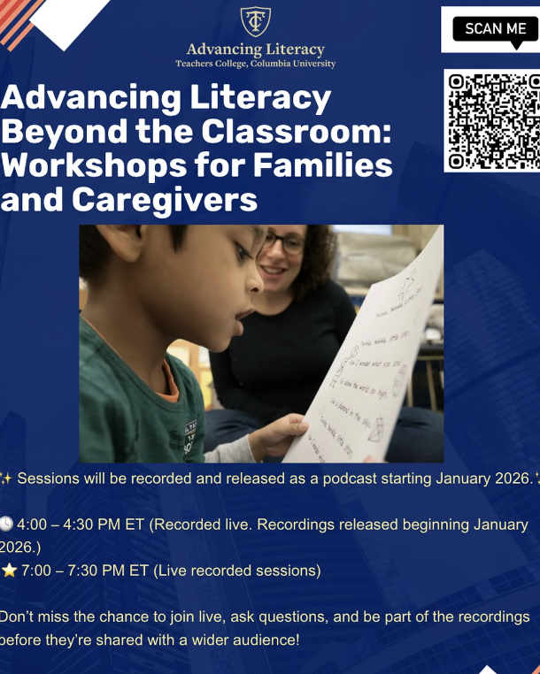 TCAdvancingLit's tweet image. Register for #AdvancingLiteracy #BeyondtheClassroom
#Literacy #Workshops for #families #caregivers and #EDUcators 

Our next one will be October 8th at 4pm! Tune in!

drive.google.com/file/d/1y5wsvQ…