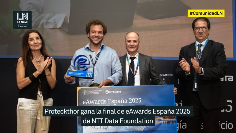 ¡Gran hito en la Comunidad LN! 🏆 <a href="/Proteckthor_ESP/">proteckthor_ESP</a> gana la competición eAwards España de <a href="/nttdfoundation/">NTT DATA FOUNDATION</a>.

¡Enhorabuena, equipo! 🙌💯🚀

Ha sido elegido como proyecto tecnológico más innovador de año entre más de 470 proyectos inscritos en esta edición.

🌍 Pasan a la competición