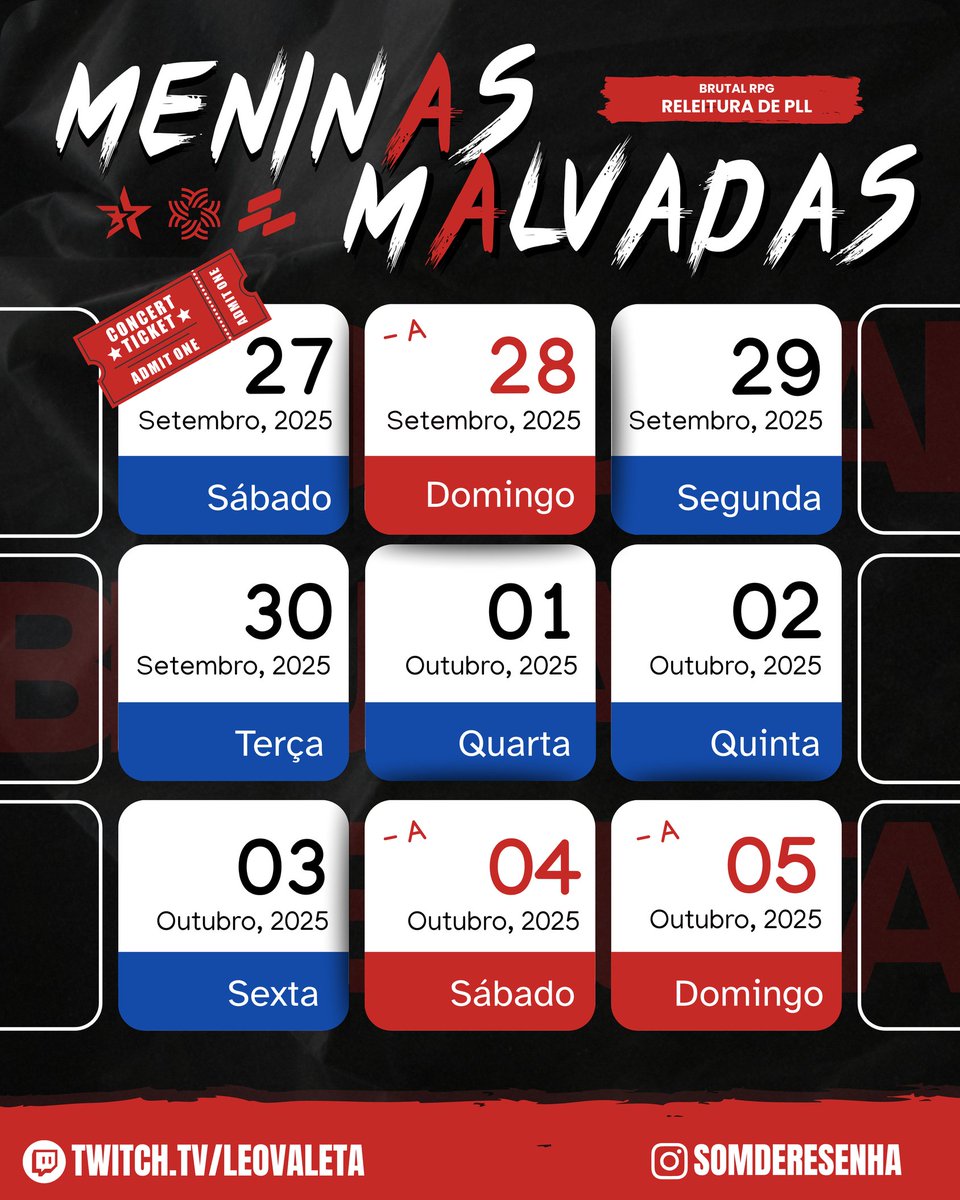 SeuValeta's tweet image. MeninAs MAlvadas - Episódio 3
Verdade ou Desafio? 🤔

👀 Atenção: hoje também teremos uma ótima notícia para compartilhar com vocês! Não dá pra perder...
A continuação dessa história vai ao ar hoje, às 19h, ao vivo na Twitch! 🎥✨
🔗 twitch.tv/LeoValeta

#brutalrpg #pll
