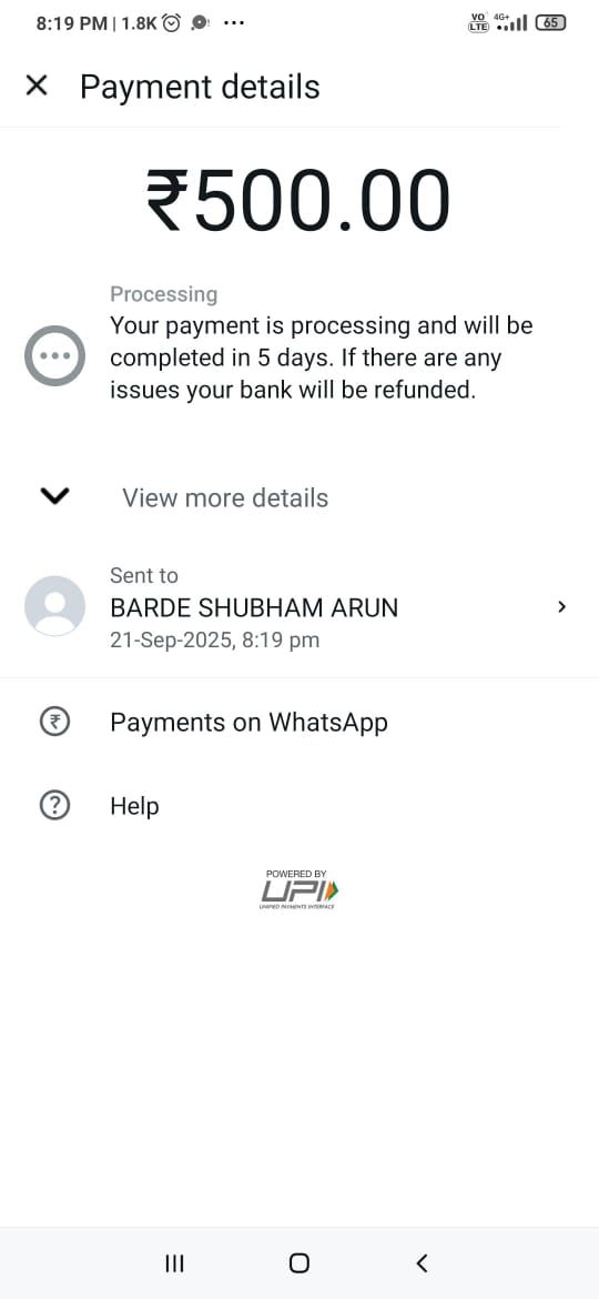 0Iel4vN3uhpA6vw's tweet photo. 500/- paid by Shilpa Sahare Madam for
#6thOct_chaloDelhi
#जनआक्रोश_महारैली
#स्कूल_बचाओ
#JOIN_BVM
#रोजगार_बचाओ https://t.co/UVbyiGyH4j