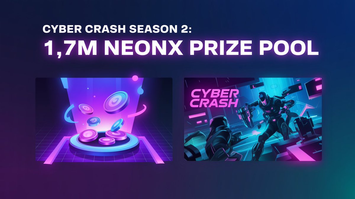 Web3Games_Daily's tweet image. 🔥 Cyber Crash S2 is here! 🎮
More fun, more rewards 🚀 1.7M NEONX points 💎
Drop your IGN in comments ⬇️
Who’s grinding this season? 📈
#CyberCrash #NEONX #GamingCommunity #PlayToOwn #Crypto