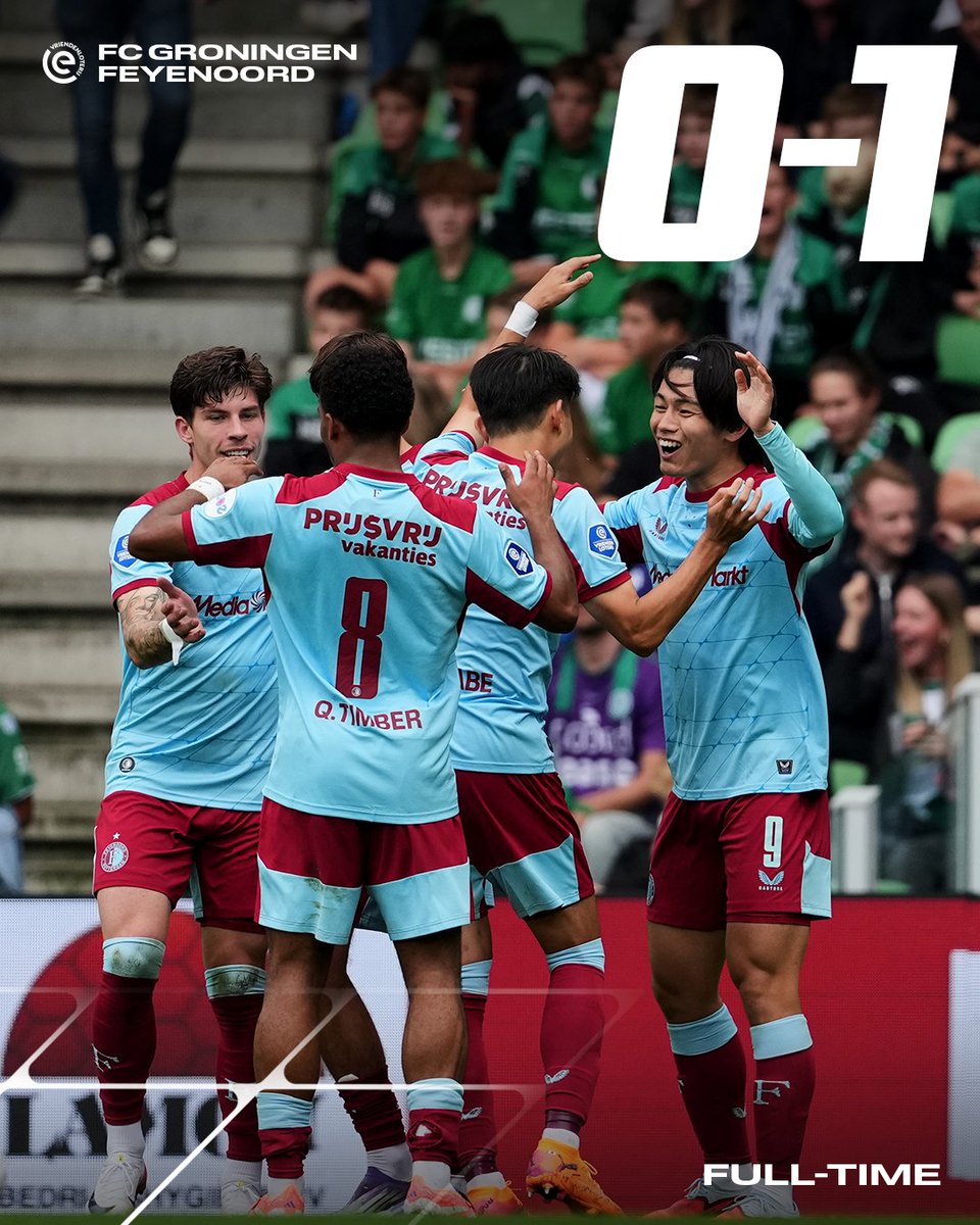 Feyenoord's tweet photo. Three points in Groningen! 🙌

#grofey https://t.co/TUBCKmdccb