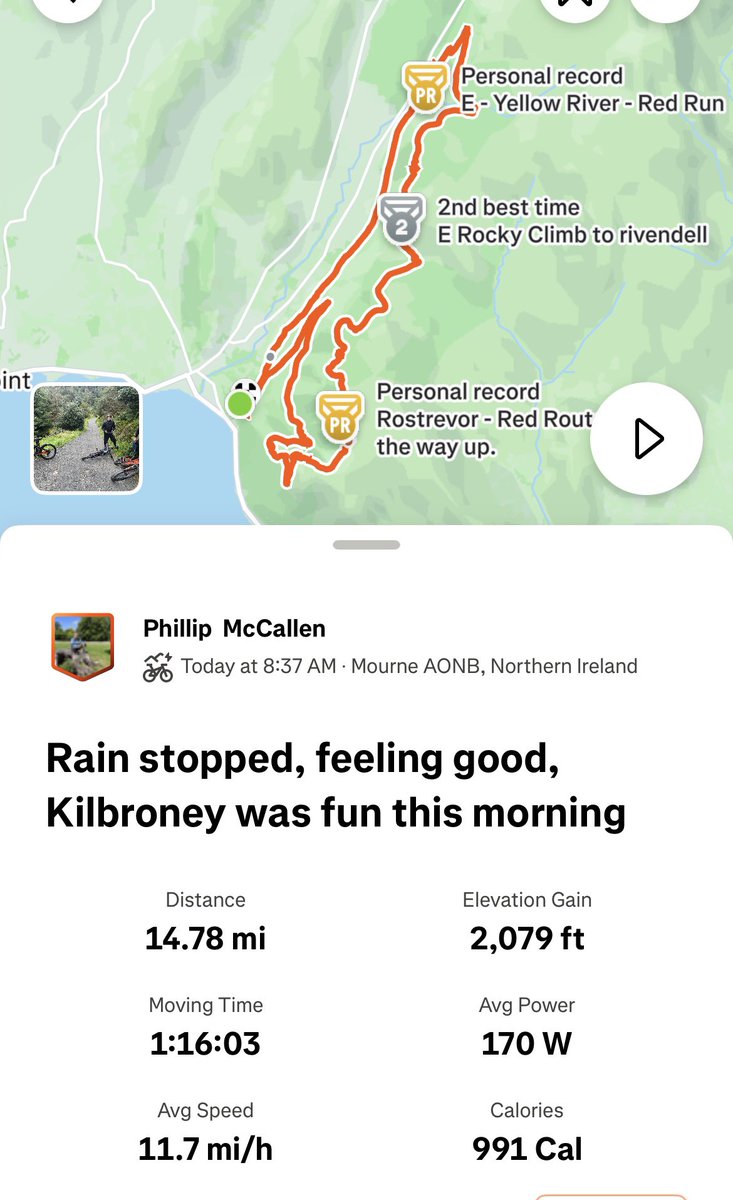 Good fun this morning at Kilbroney