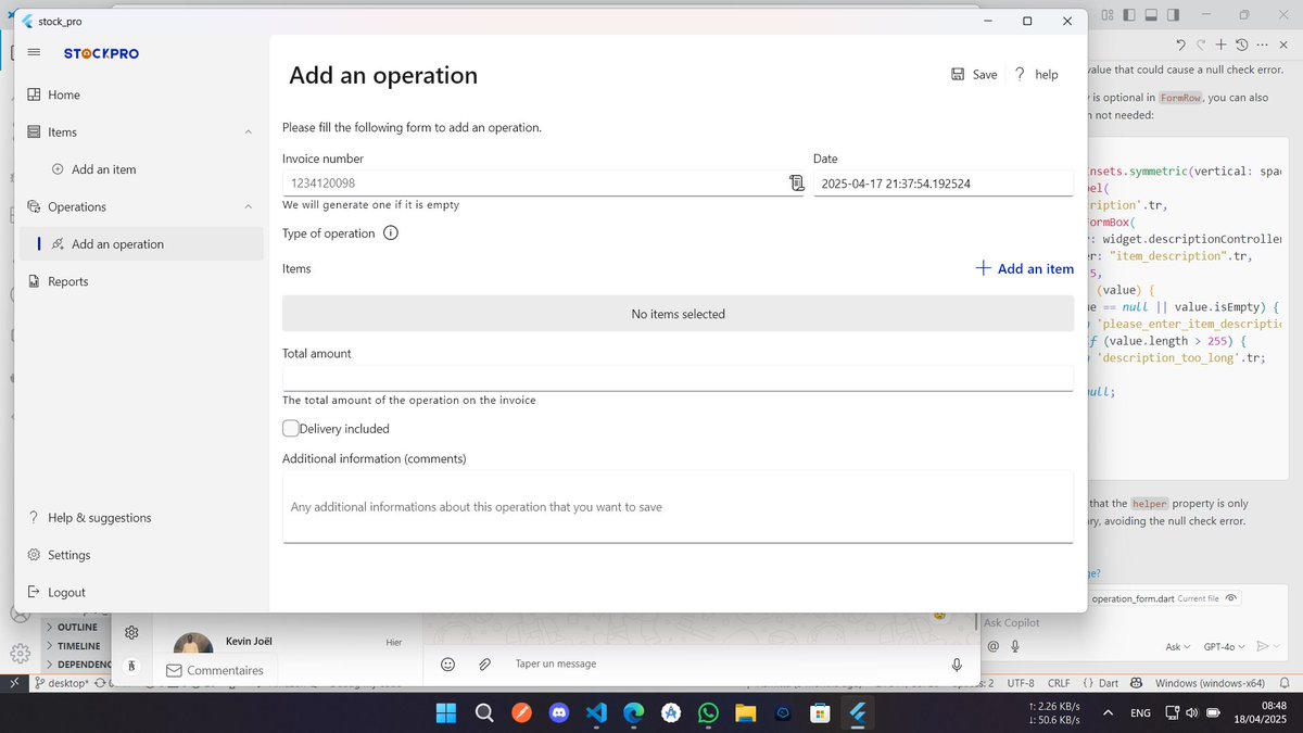 brayan_tiwa's tweet photo. Hey, i build my first software using Flutter for Windows. Your thoughts please.
Download StockPro Desktop on SourceForge for free! StockPro is an offline inventory management software. https://t.co/ZV1hXGKmMZ
#flutter #desktop #windows #fluent_ui https://t.co/Kr3aaXKBcp