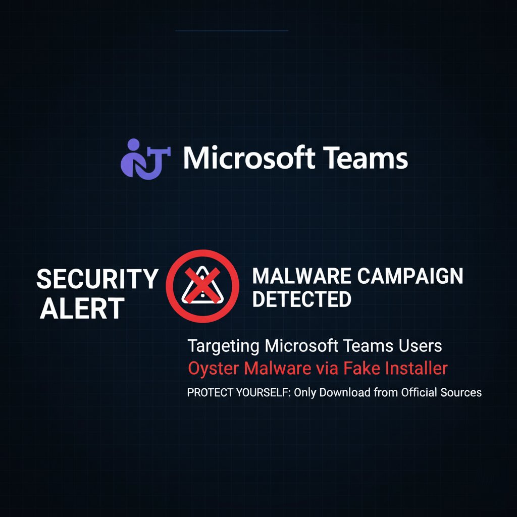 Times_of_Cinema's tweet image. Oh no! 😱 Be careful! ⚠️

A sophisticated campaign is targeting Microsoft Teams users with Oyster Malware via a fake Teams installer. 🚫

Always download software from official sources only. 

Protect yourself!🛡️

#CyberSecurity #MicrosoftTeams #MalwareAlert #OysterMalware