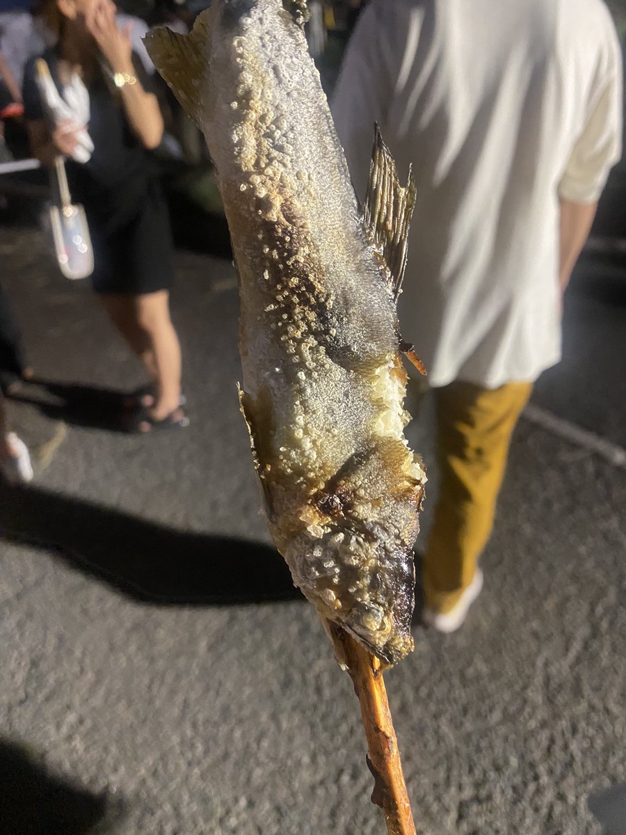 鮎の塩焼きー