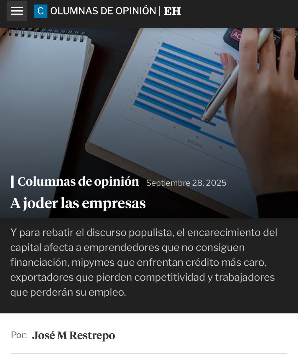 José Manuel Restrepo Abondano tweet media