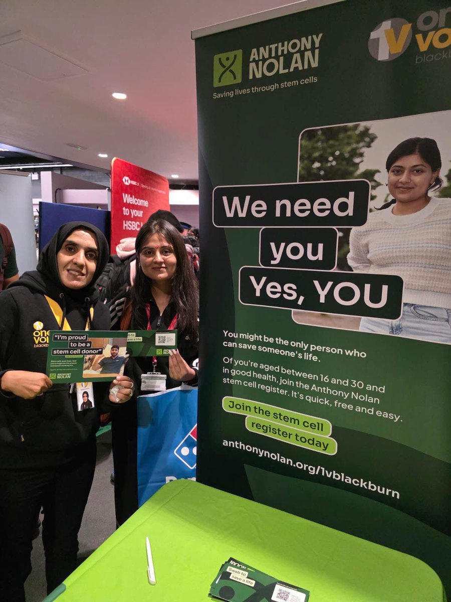 One Voice Blackburn (@1voiceblackburn) on Twitter photo We were at the University of Central Lancashire last week signing up young people to the <a href="/AnthonyNolan/">Anthony Nolan</a> stem cell register. We had a fabulous response from the new students in the Freshers Week event. We were at the University of Central Lancashire last week signing up young people to the <a href="/AnthonyNolan/">Anthony Nolan</a> stem cell register. We had a fabulous response from the new students in the Freshers Week event.