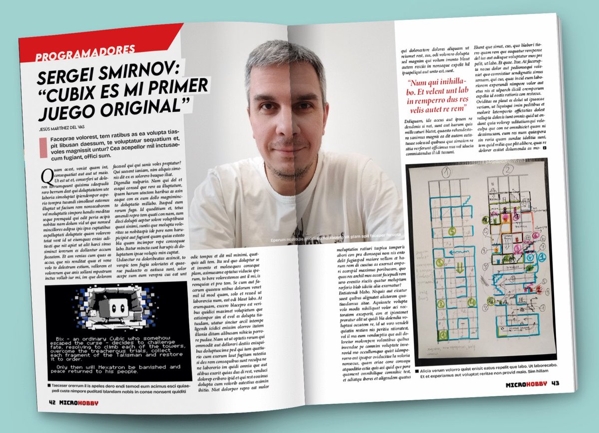 YedaiJamao's tweet photo. ¡Entrevista con @ssmirnov_dev y review de Cubix! Muy prontito, en @MicroHobbyPapel número 220. https://t.co/sSQHtnM4vB