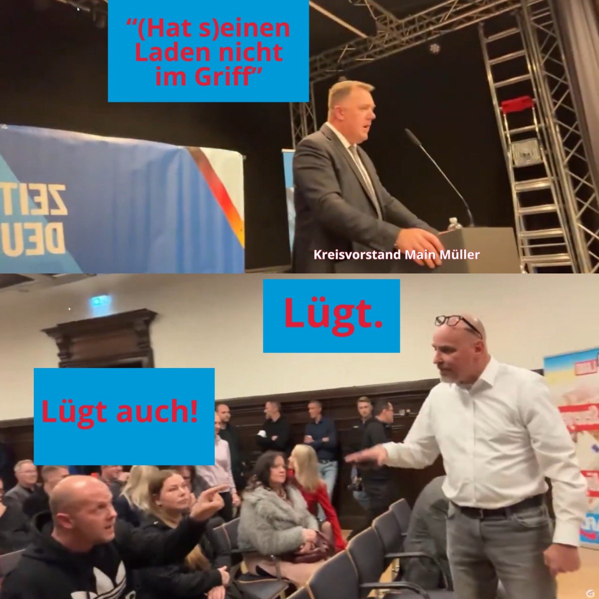 OckhamsC's tweet photo. 8/8 Unterm Strich ging der “Putsch von oben” diesmal wohl in die Hose - Applaus gab es im Saal eher für Beiträge aus dem Lager #Müllers. Zu hoffen bleibt, dass die Handvoll Goslarer:innen, die zum ersten Mal einer #fckAfD-Veranstaltung besucht haben, für ihr Leben geheilt sind.😉 https://t.co/FH7Bxm1MVY