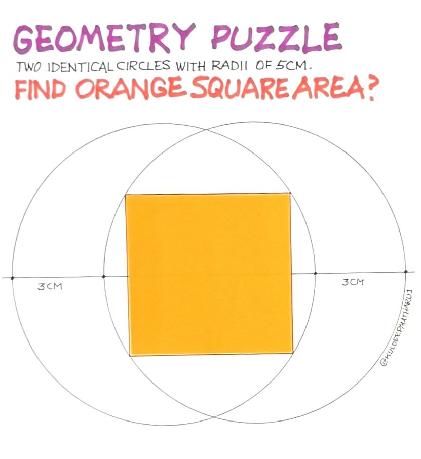 KuldeepMatharu1's tweet image. #geometry #puzzle @PerHenrikChris1 @dment37