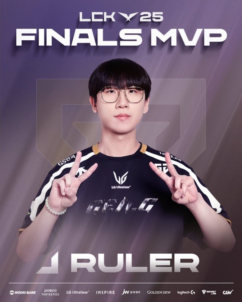 Ruler、歴代最高ADCにふさわしいキャリアを達成！ 🏆✨

Ruler選手のこれまでのキャリアはADCの中でまさに頂点。
LCK、LPL、MSI、Worlds、アジア大会をすべて制覇！
さらに異なるリーグ・異なるチームでMSI優勝を果たした初の選手。

加えて、Worlds / LCK / LPL すべてでFinal