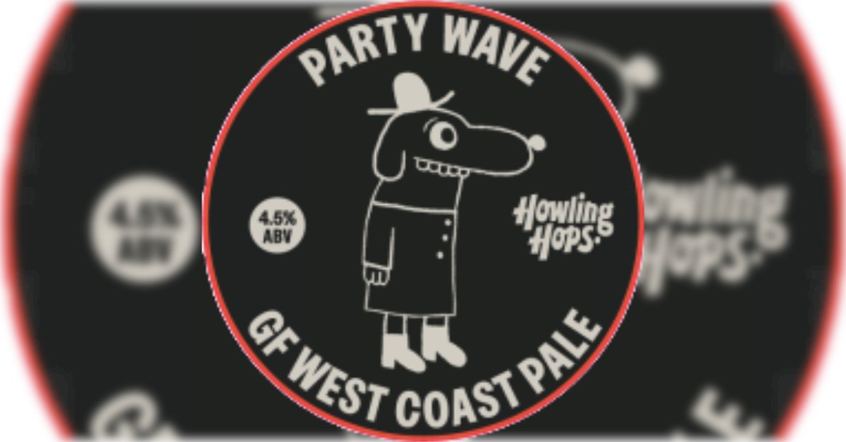 GLUTEN-FREE TASTINESS ALERT! 🚨

Say hello to Party Wave, a modern West Coast IPA from London's Howling Hops. It's clean, bright, delicate, and completely gluten-free. 

Tickets : 🎟️ tckty.camra.org.uk/e/401/27th-wor…
#GlutenFree #IPA #HowlingHops #WorthingBeerFest #CraftBeer
