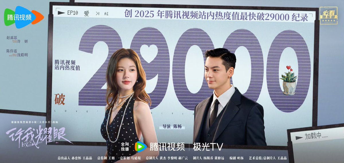 Princess_rosyyy's tweet photo. แกร๊!!! ฮีตแตก 29,000 แล้วดีใจว้อยย😍

#LovesAmbition 
#จ้าวลู่ซือ #ZhaoLusi  
#เฉินเหว่ยถิง #WilliamChan 
#เกมรักในเงาลวง #เกมรักกับดักใจ https://t.co/F6c4Ys1KNM