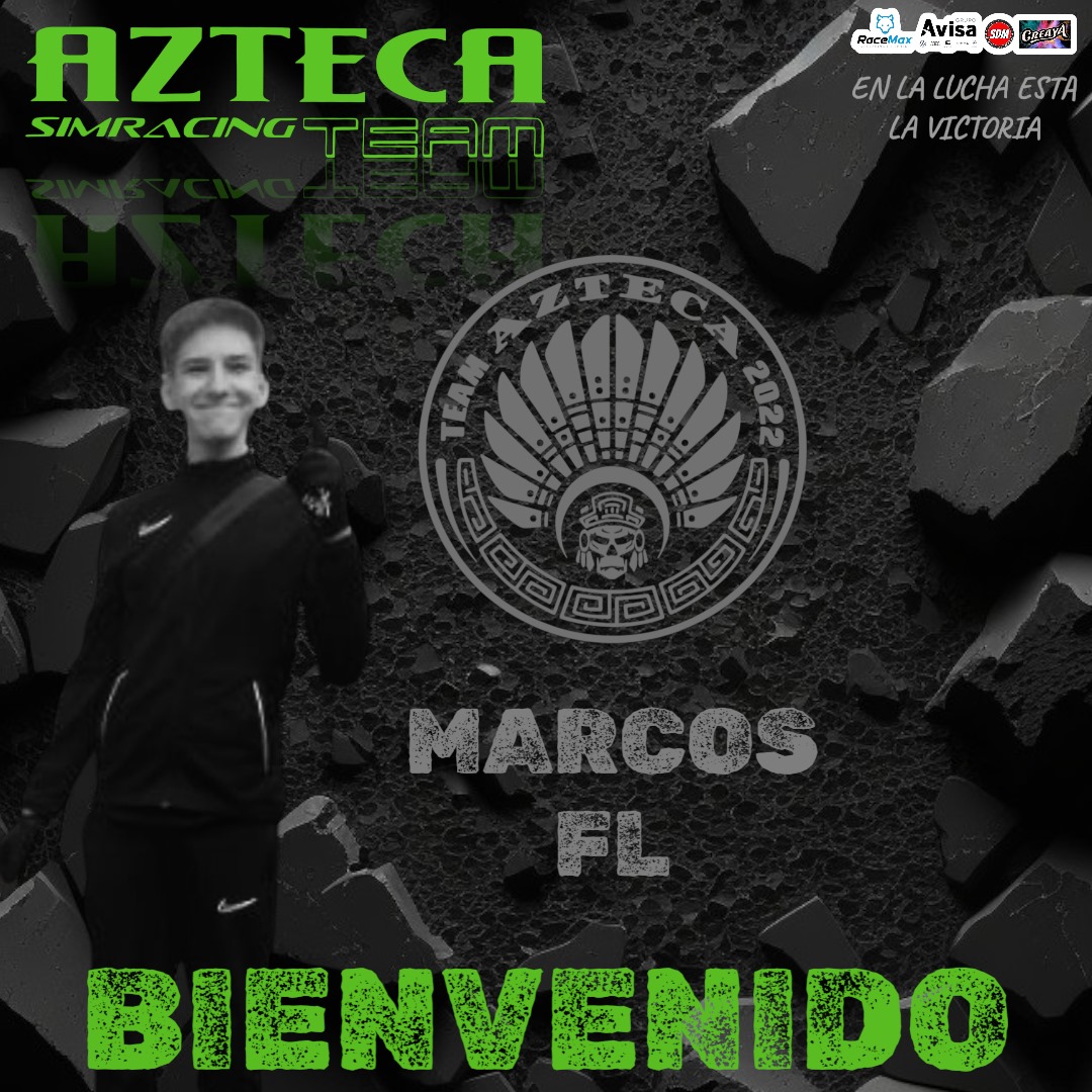 Nueva incorporación

Esta vez de la mano de <a href="/Marcos_14_33/">marcos_33</a> 

Sangre joven que llega para romper los esquemas

Bienvenido al templo azteca

En la lucha está la victoria

#grupoavisa #sdm <a href="/CreaYaES/">CreaYa.es</a>
<a href="/RaceMax2/">RaceMax</a>