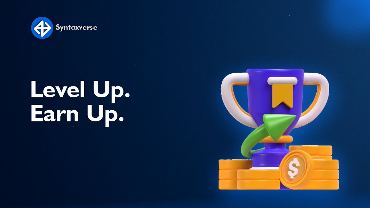 SyntaxVerse's tweet image. Every module = XP.
Every lesson = level up.
Complete the quest. Collect the rewards.🏆
#SyntaxVerse #Learn2Earn