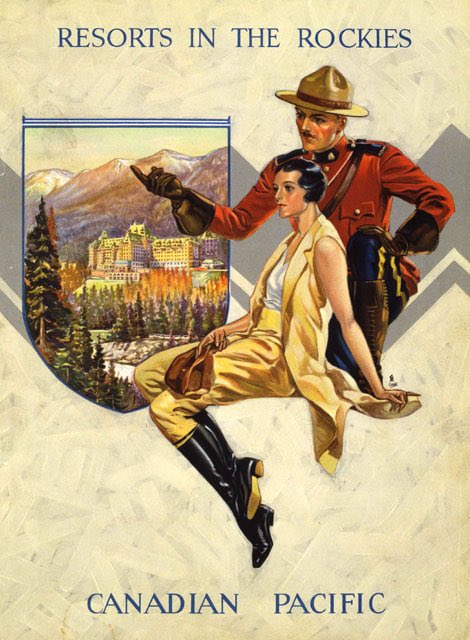 Old Canadian Pacific Railway poster