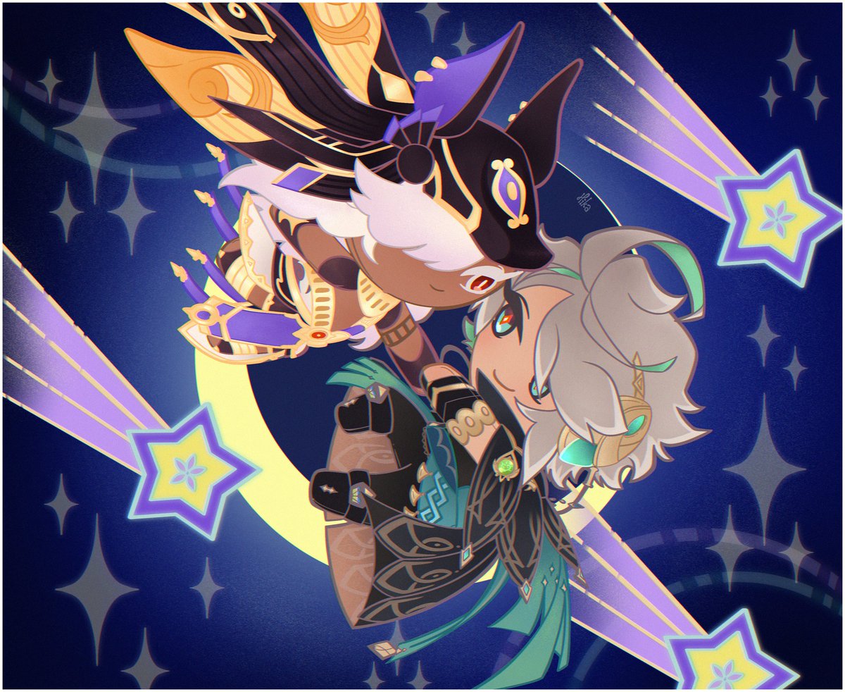 #CyhainoWeek2025 Day 7: Free Day

It's #cyhaino as cookies. I just really had the urge to draw them in the cookierun style. I had a lot of fun drawing all the prompts, and I hope I can do something like this again 🤧