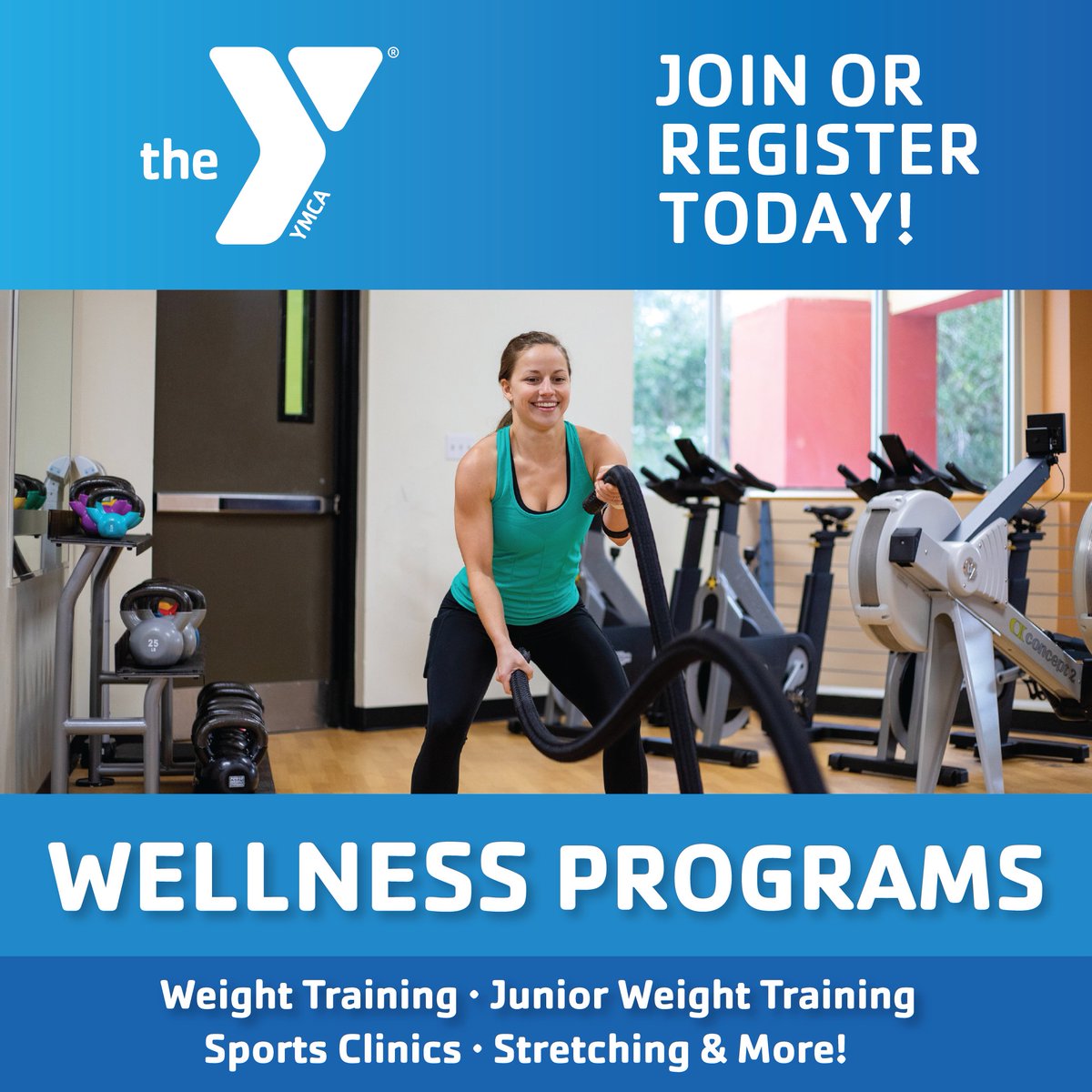 manateeymca's tweet image. Our Wellness Programs include weight training, sports clinics, stretching, and more, designed for every age and fitness level. Whether you are getting started or leveling up, we have you covered. Join or register today and work toward your goals!