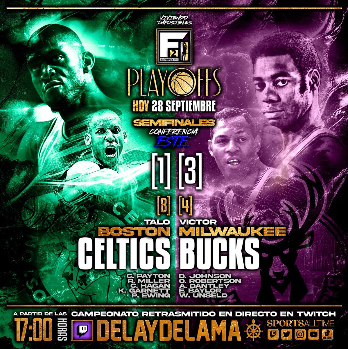 m.twitch.tv/delaydelama

Ya estamos EN DIRECTO!!

Partido épico y decisivo por un lugar en las finales del Este!!

CoMeOn!!

🙌😊🏀✨