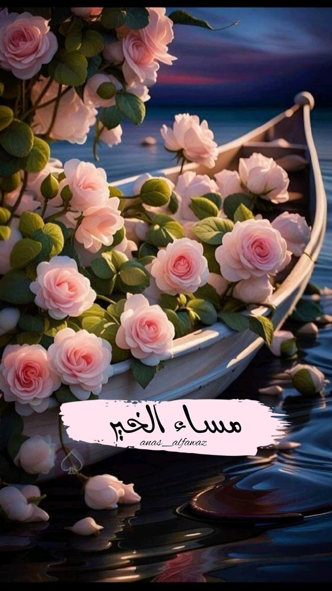 مساء الورد، لحظات من السكينة والطمأنينة للجميع.