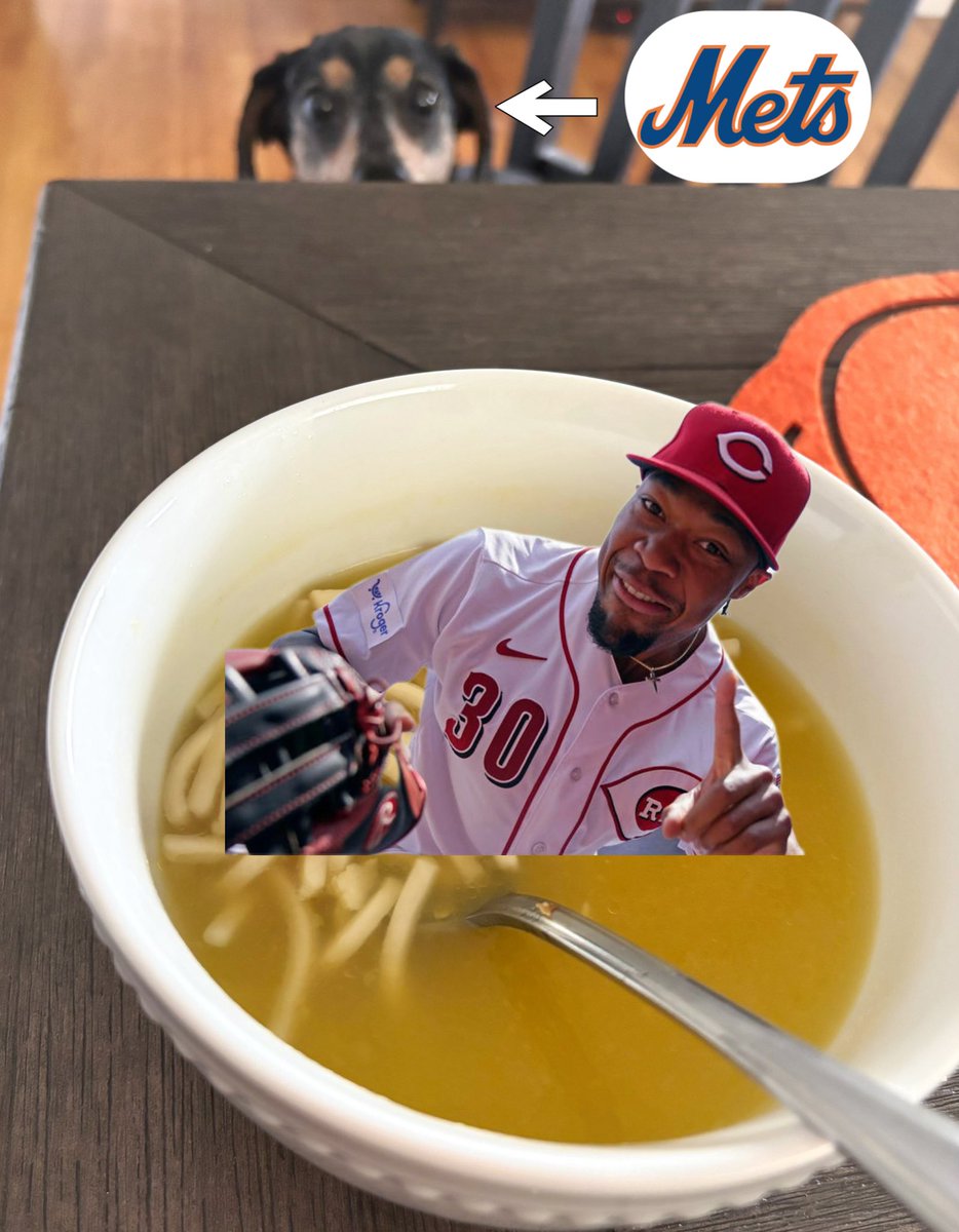 TheFleshGordon's tweet image. Soup du Jour ? 🍜

“A WIN AND IN” ⚾️

#nymets #Mets #willbenson 
#onemorewin #Reds #wildcard 
#Cincinnati @SaraElyse128