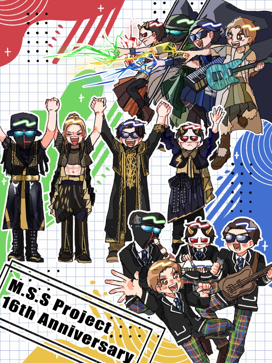 14_1_20_1's tweet image. #MSSPアート
#MSSP16周年
遅くなりましたが16周年おめでとうございました！そして今日は4人揃った9月29日！これからもずっと追い続けます！ ︎🫶🏻💗🎂✨♥️🎊㊗