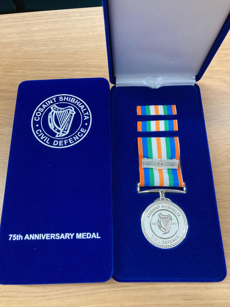 Volunteers from #Longford Civil Defence joined over 300 of their colleagues in NUI Maynooth to celebrate 75 years of Civil Defence in Ireland. Commemorative medals were presented to all #volunteers by Minister Thomas Byrne TD &amp; Jacqui McCrum Secretary General Dept of Defence.