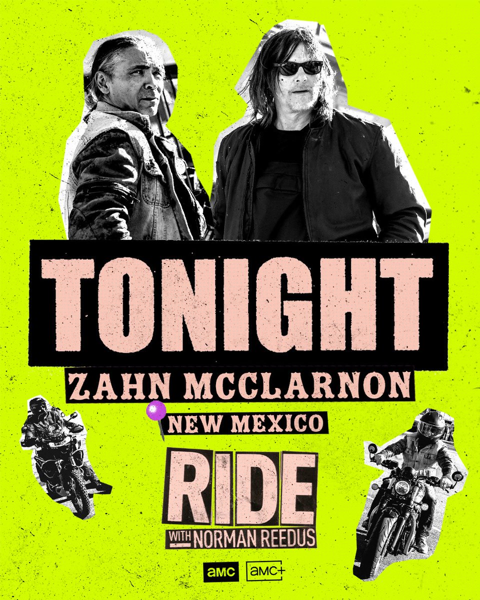 rideamc's tweet image. It's the final ride. 🏍️ 

Don't miss the season finale of #RideWithNorman with guest @ZahnMcClarnon TONIGHT at 10pm on AMC.