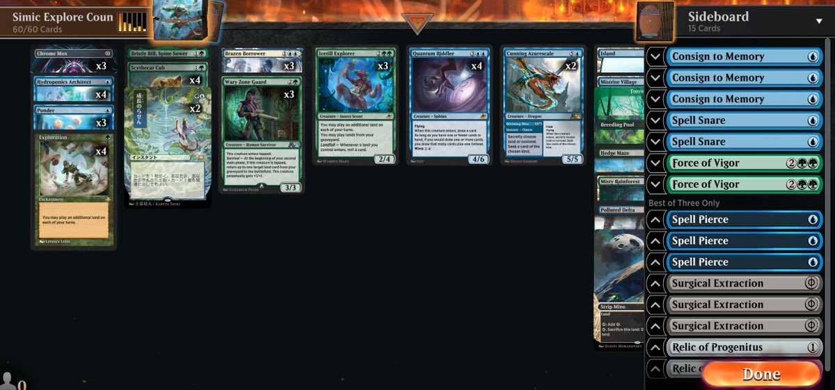 Sunday Timeless steam with Arena Anthologies 3 cards. Exploration Landfall.
🔴Twitch, Kick, YouTube <a href="/BrackAttackG/">Bracken</a> 

Best format in Magic (except modern) - One day modern will be on arena.... maybe.