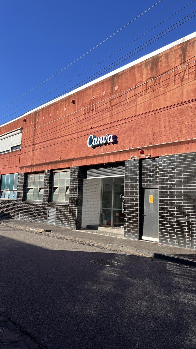 Me stumbling upon Canva HQ in Melbourne