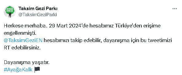 Canlar, dostlar elden ele paylaşalım faşizmin sansürüne karşı omuz omuza Gezi'nin dayanışmasını sürdürelim.