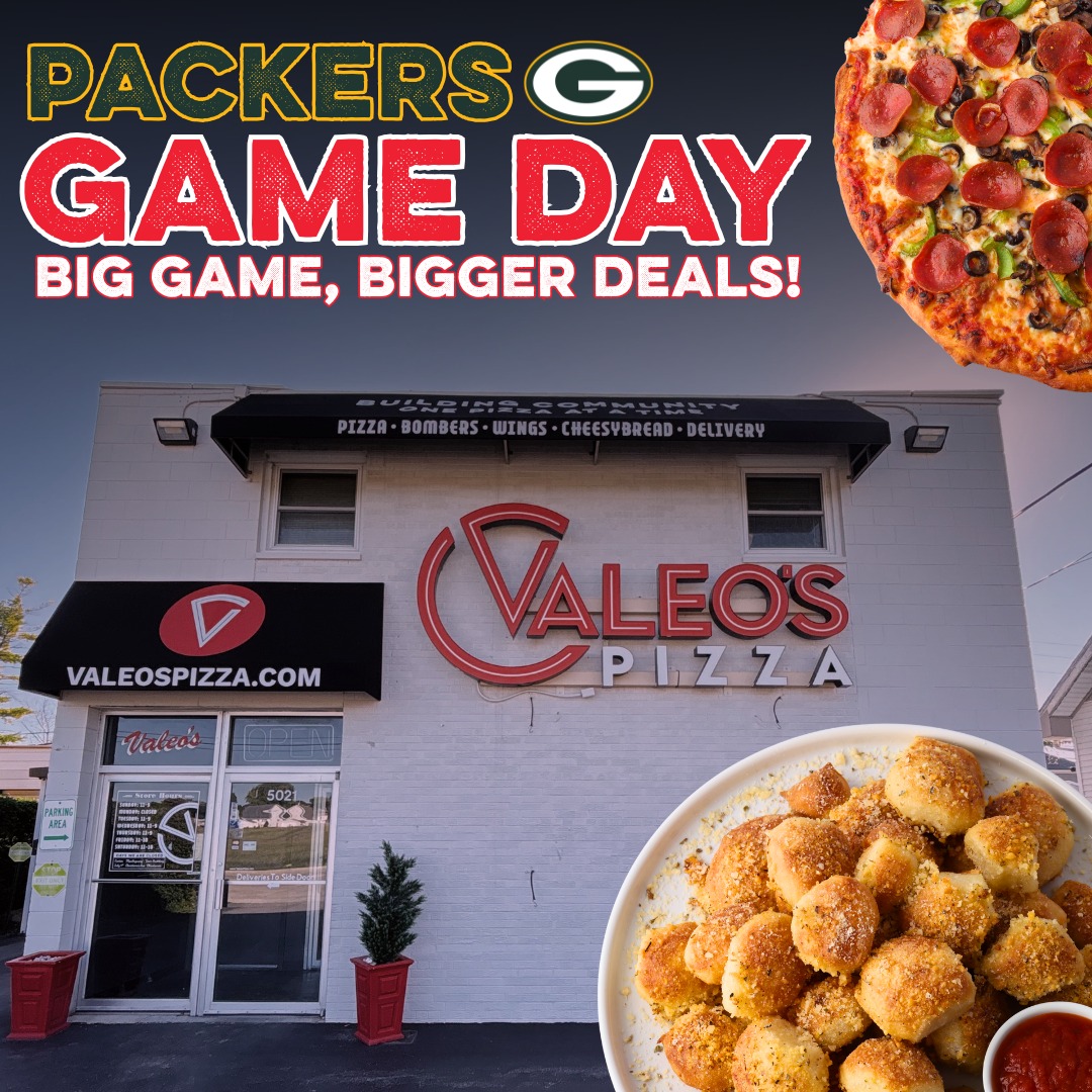 WAKE UP, ITS PACKERS GAME DAY‼️🏈🍕

Pick from any of our football promotions and save BIG on game day! Let us take care of your meal, so you can enjoy the game!

📞🚘 CALL US for PICKUP/DELIVERY
WI | 262-657-5191
MN | 952-248-9200