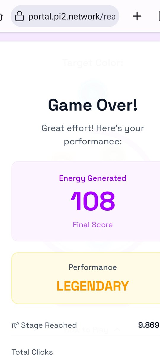 NOTI__I's tweet image. Loving the challenges on the @Pi_Squared_Pi2 portal! Managed to set a new high score in the Reactor Game. Can anyone beat this?

#P2E #Gaming #Pi2Network