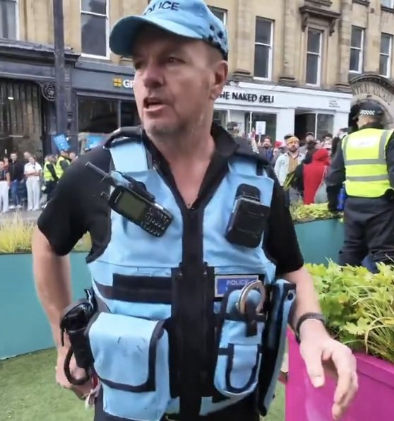 Anyone ever seen these tough guys ripping a Palastine flag out of a 16 year old Muslim girls hands? 

You won't have, because the #TwoTierPolice wouldn't dare. Police treat different people differently, Its only the white working class they feel at liberty to treat in this way.